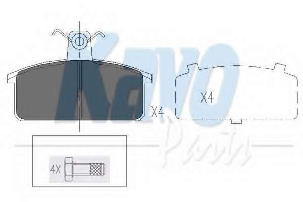 Комплект тормозных колодок, дисковый тормоз
