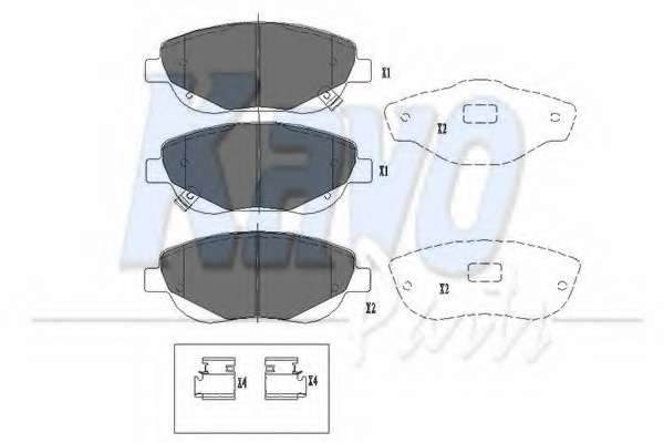 Комплект тормозных колодок, дисковый тормоз