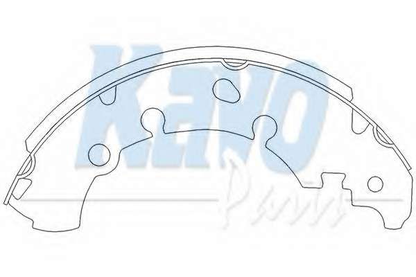 KAVO PARTS FORD Щеки тормозные Fiesta 95-,Fusion 02-