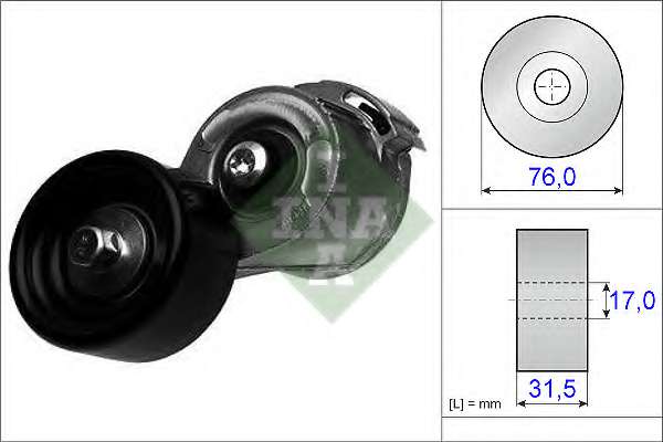 Натяжитель ремня, клиновой зубча