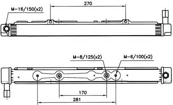 масляный радиатор, двигательное масло