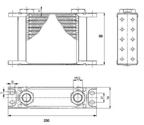 масляный радиатор, двигательное масло