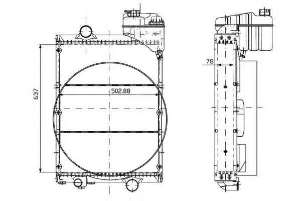 Радиатор, охлаждение двигателя