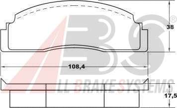 Комплект тормозных колодок, дисковый тормоз