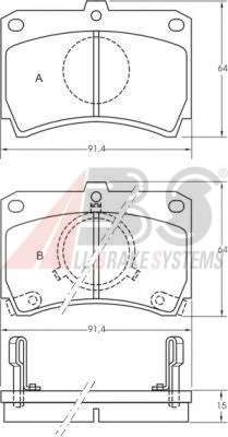 Комплект тормозных колодок, дисковый тормоз