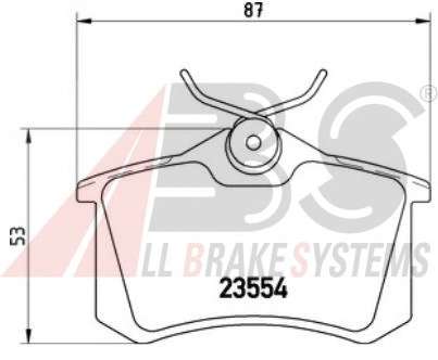 Комплект тормозных колодок, дисковый тормоз