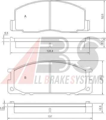 Комплект тормозных колодок, дисковый тормоз