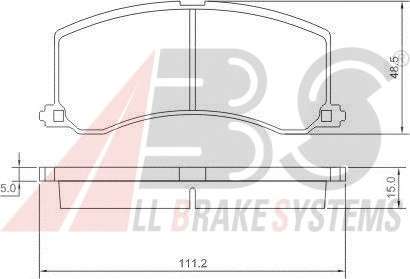 Комплект тормозных колодок, дисковый тормоз