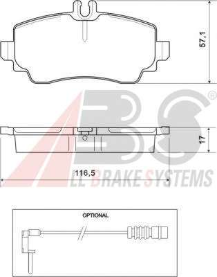 Комплект тормозных колодок, дисковый тормоз