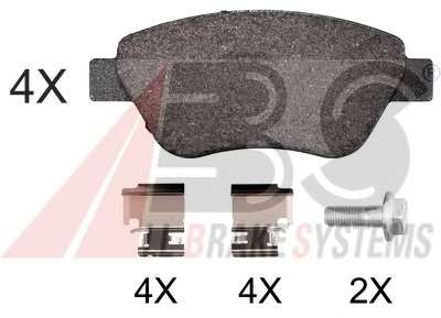 Комплект тормозных колодок, дисковый тормоз