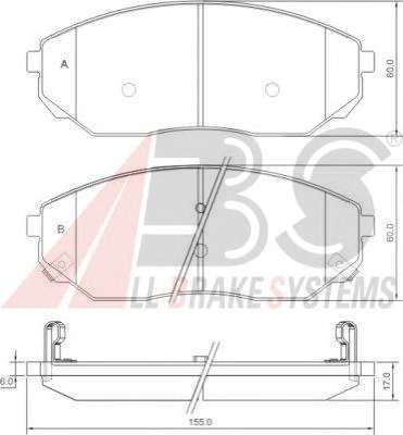 Комплект тормозных колодок, дисковый тормоз