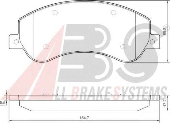 Комплект тормозных колодок, дисковый тормоз