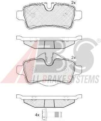 Комплект тормозных колодок, дисковый тормоз