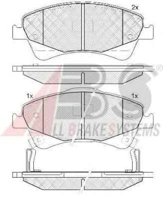 Гальмівні колодки пер. Toyota Avensis 08- (bosch) (150,8x62,5x19,5)
