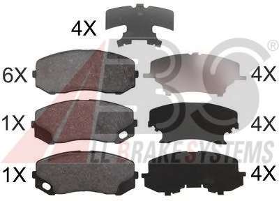 Комплект тормозных колодок, дисковый тормоз