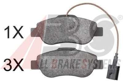 Комплект тормозных колодок, дисковый тормоз