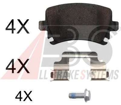 Комплект тормозных колодок, дисковый тормоз