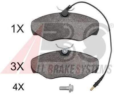 Комплект тормозных колодок, дисковый тормоз