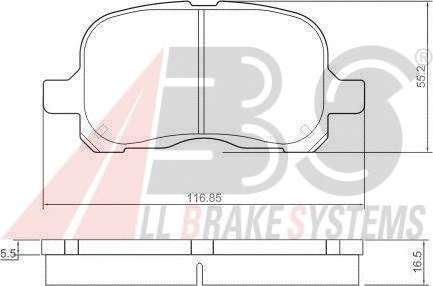 Комплект тормозных колодок, дисковый тормоз