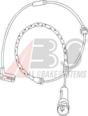 Сигнализатор, износ тормозных колодок