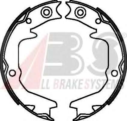 Комплект тормозных колодок, стояночная тормозная система