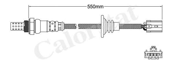 VERNET MITSUBISHI Лямбда-зонд 4 конт. CARISMA (DA) 1.6 98-06, GALANT VIII (EA) 2.0 96-00, LANCER VII 2.0 03-07