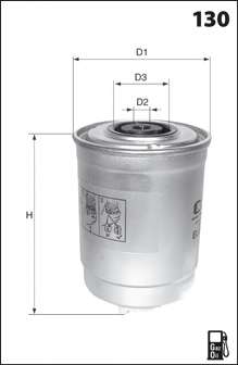 CITROEN фільтр паливний в корпусі 1.6 E-HDI