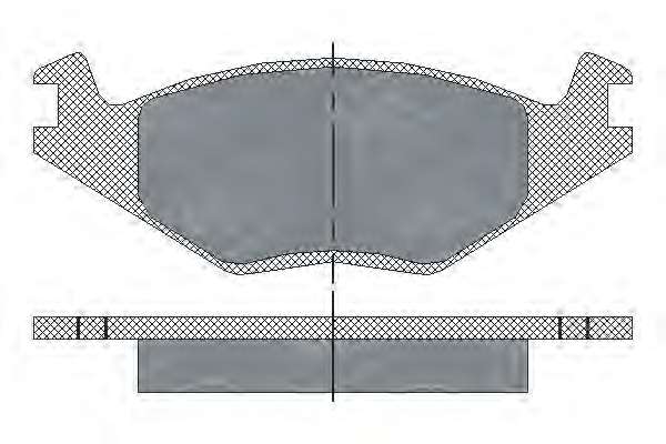 Комплект тормозных колодок, дисковый тормоз