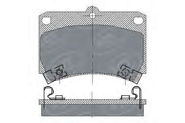 Комплект тормозных колодок, дисковый тормоз