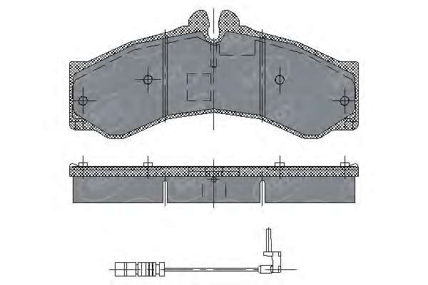 Комплект тормозных колодок, дисковый тормоз