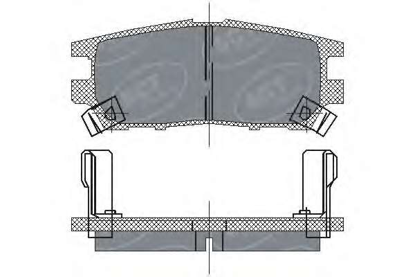 Комплект тормозных колодок, дисковый тормоз