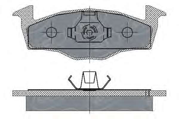 Комплект тормозных колодок, дисковый тормоз