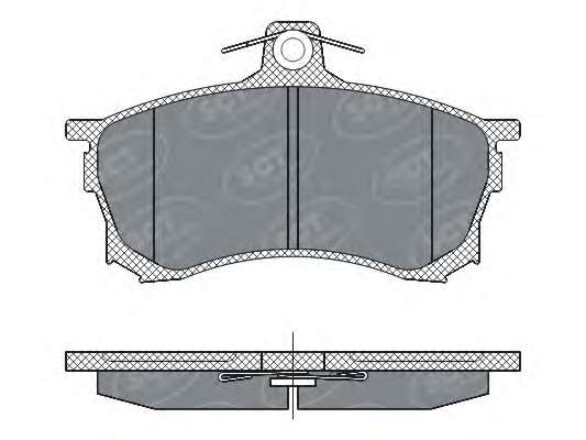 Комплект тормозных колодок, дисковый тормоз