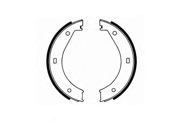 Комплект тормозных колодок, стояночная тормозная система