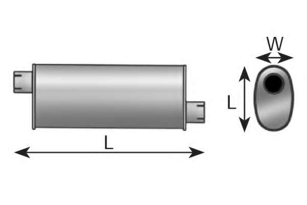 Средний / конечный глушитель ОГ