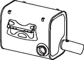 Средний / конечный глушитель ОГ