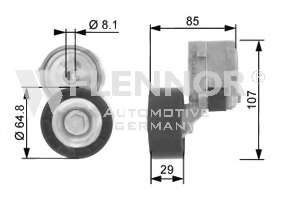 Натяжная планка, поликлиновой ремень