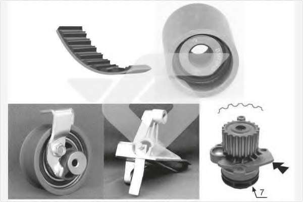 Водяной насос + комплект зубчатого ремня