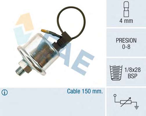 CZUJNIK CISNIENIA OLEJU 14100 SZT FAE  FAE