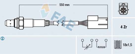 SONDA LAMBDA 77468 SZT FAE  FAE