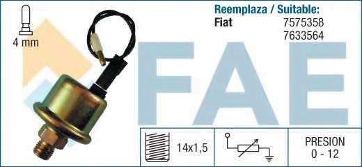 Датчик, давление масла