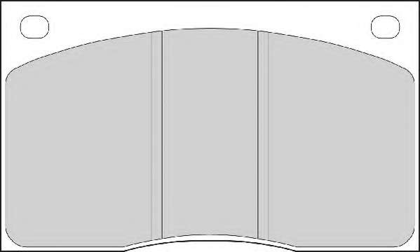 Комплект тормозных колодок, дисковый тормоз