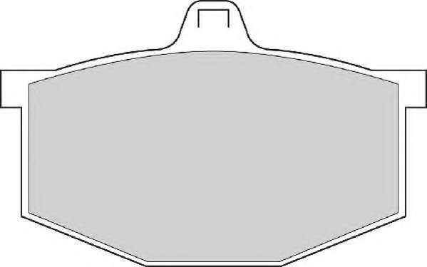 Комплект тормозных колодок, дисковый тормоз