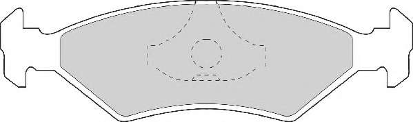 Комплект тормозных колодок, дисковый тормоз