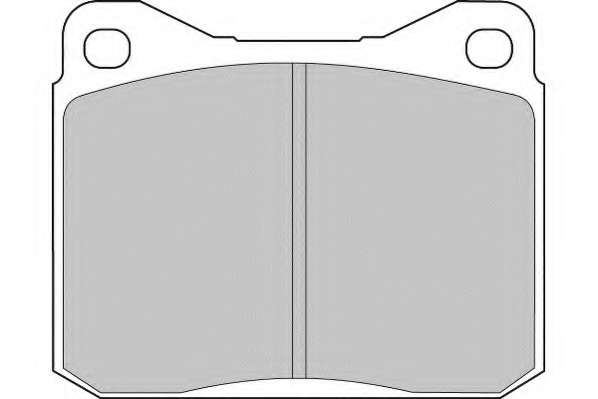 Комплект тормозных колодок, дисковый тормоз