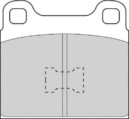Комплект тормозных колодок, дисковый тормоз
