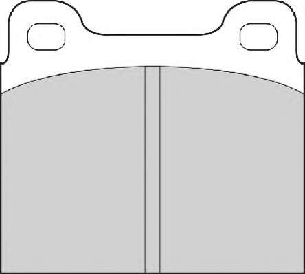 Комплект тормозных колодок, дисковый тормоз