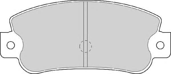 Комплект тормозных колодок, дисковый тормоз