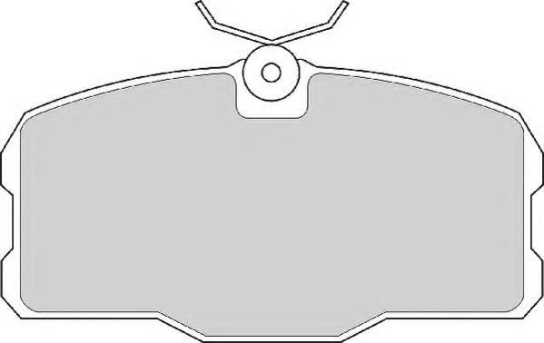 Комплект тормозных колодок, дисковый тормоз