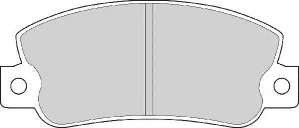 Комплект тормозных колодок, дисковый тормоз